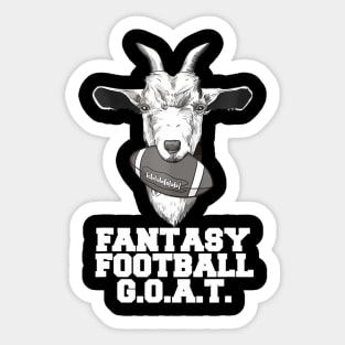 Fantasy Football GOAT funny fantasy football Champion GOAT Sticker